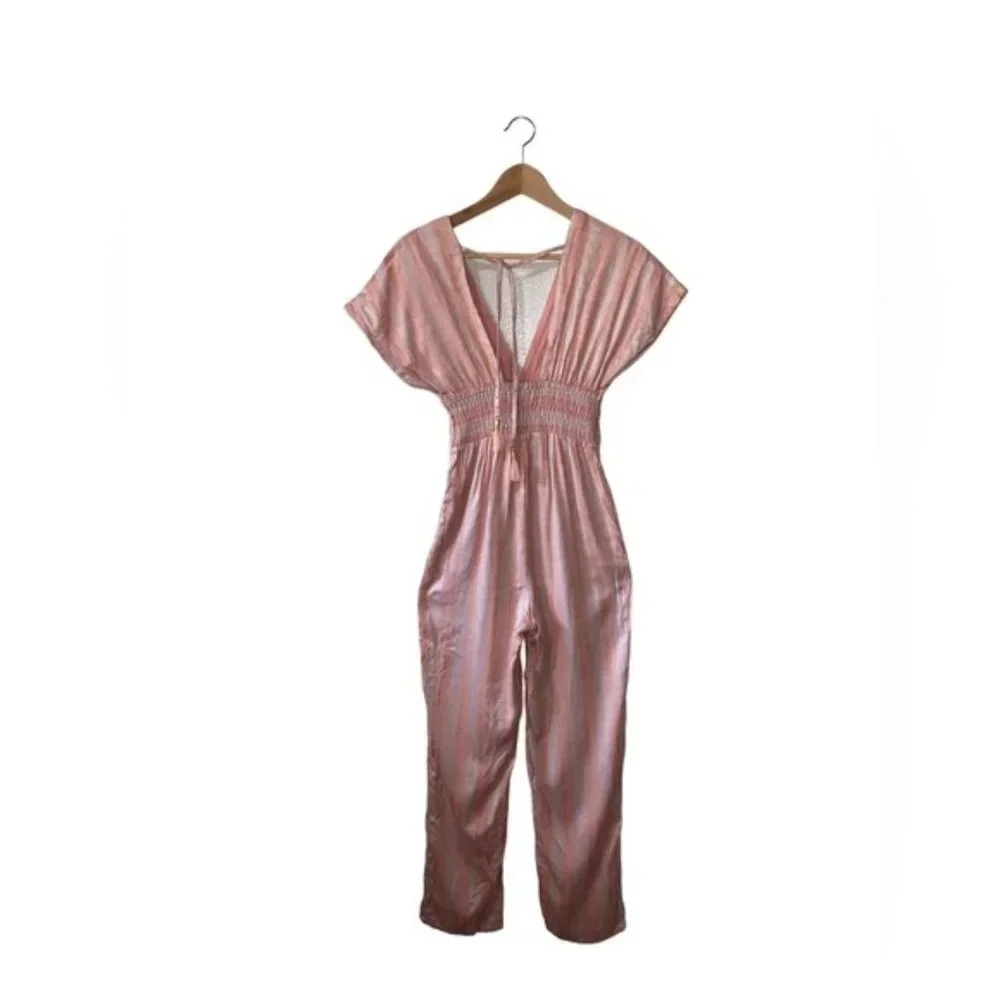 L Space Striped Cover-Up Jumpsuit XS - Picture 5 of 10